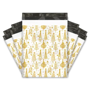 10x13 Gold Trees Designer Poly Mailers Shipping Envelopes Premium Printed Bags