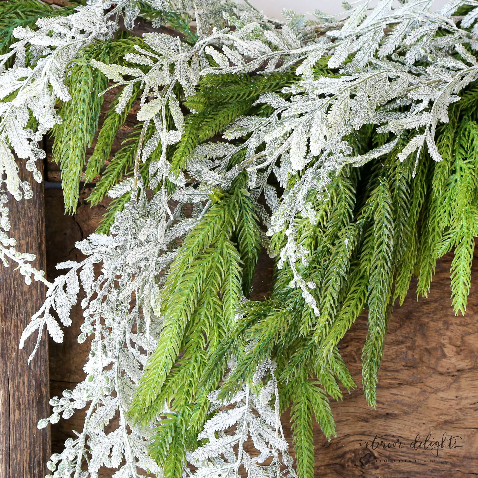 46" Hanging Frosted Pepper Berry Branch