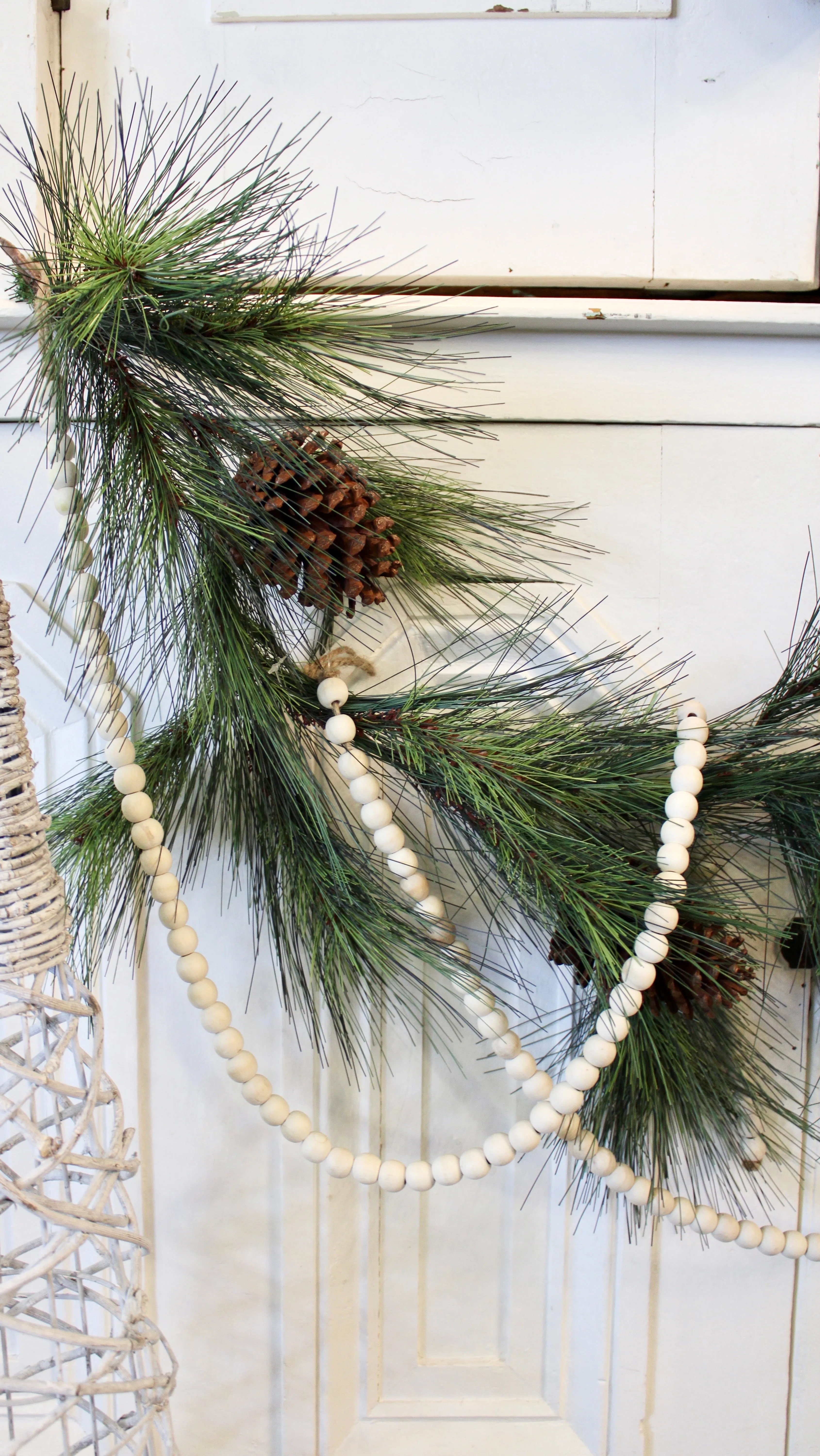 47” Wooden Bead Garland