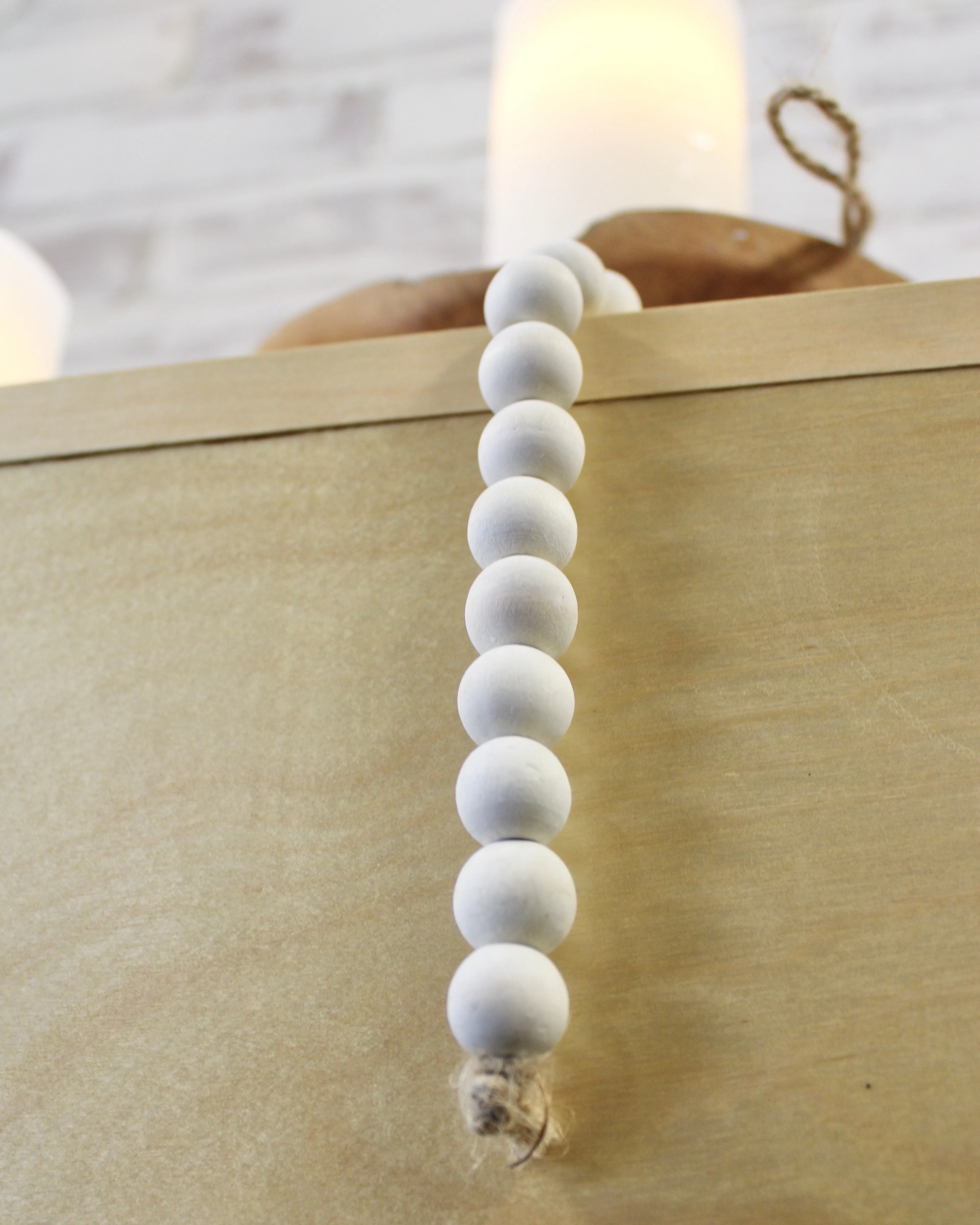 47” Wooden Bead Garland