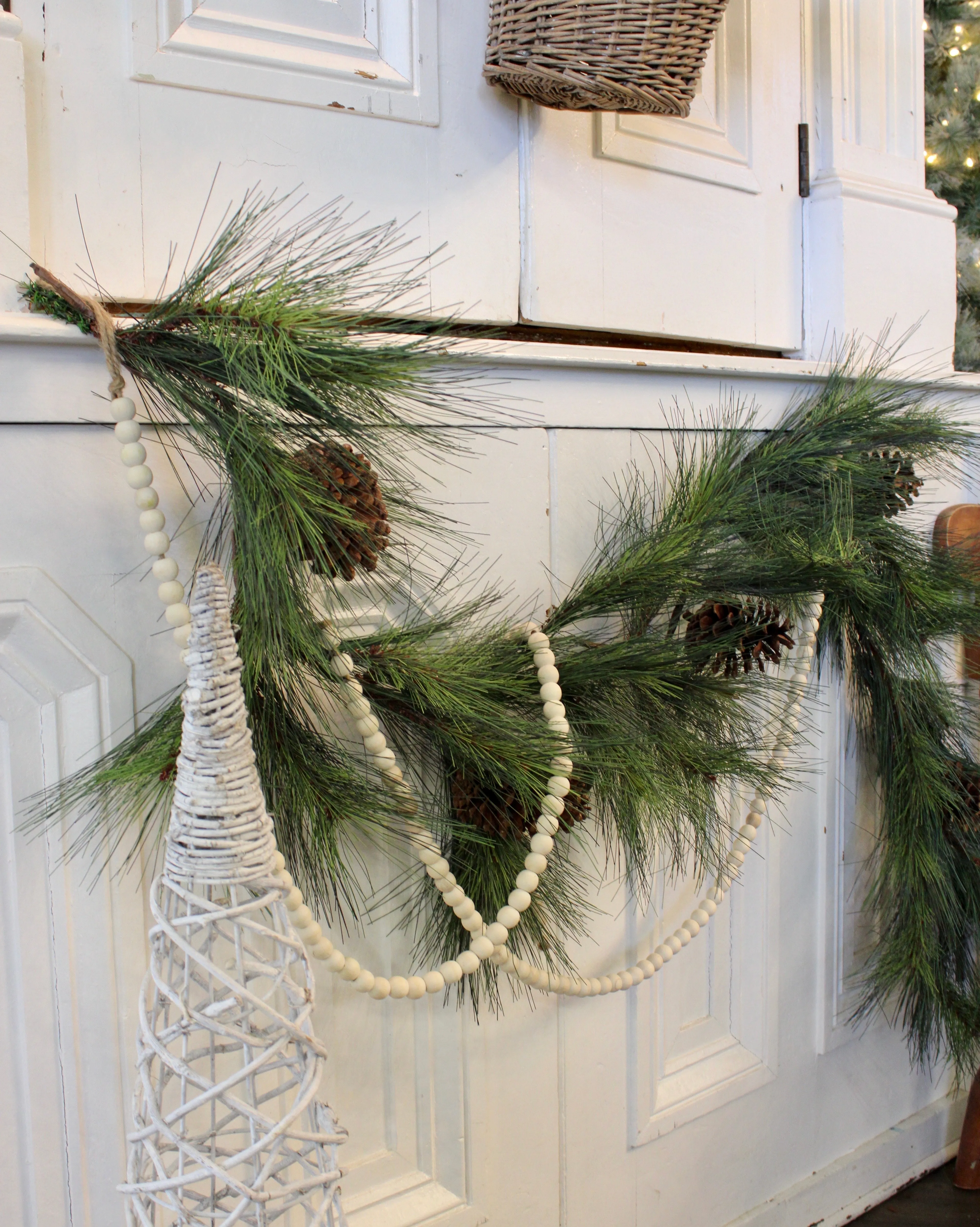 47” Wooden Bead Garland