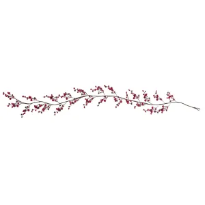 6’ Red Berry Artificial Garland (Set of 2)