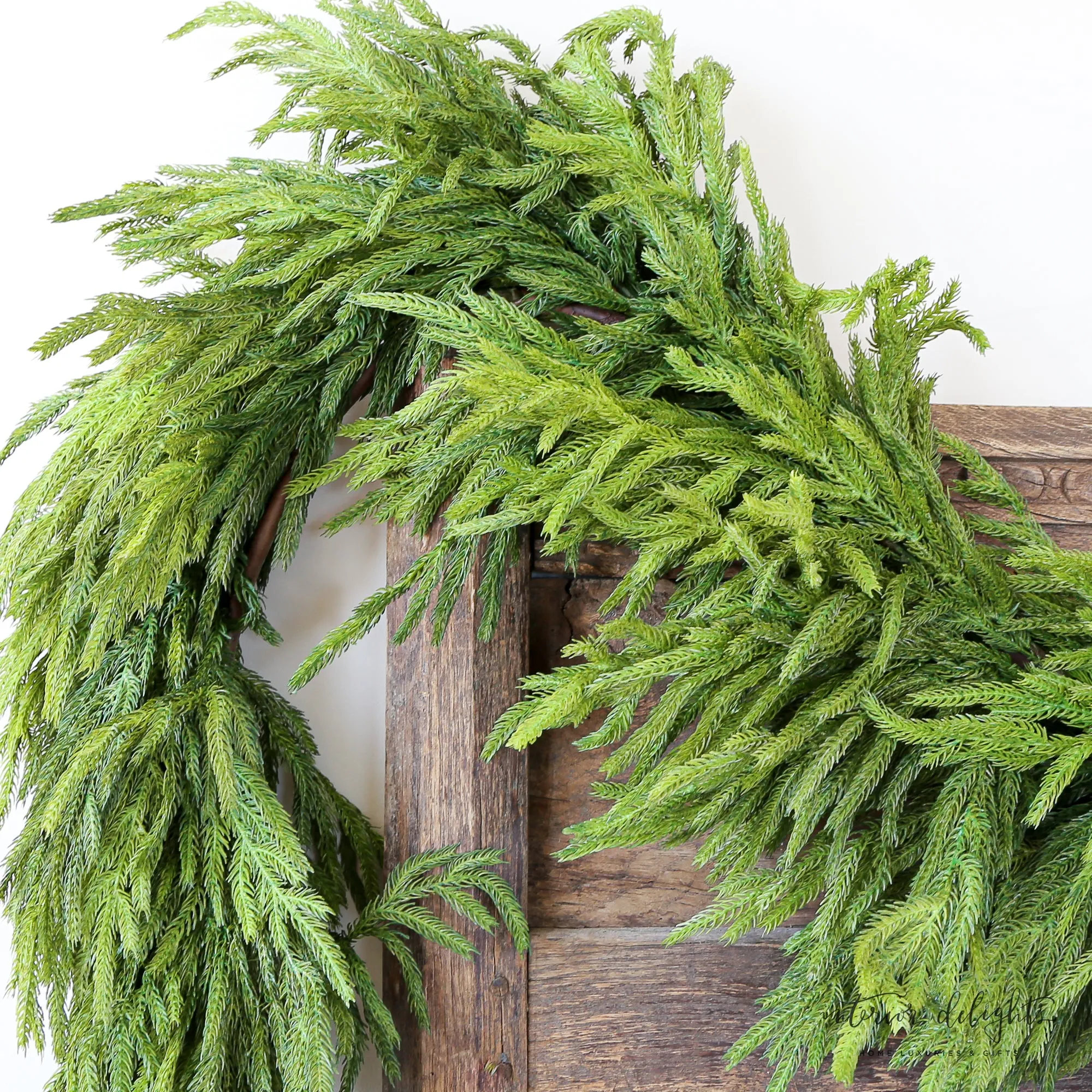 72” Natural Touch Norfolk Pine Garland-Deluxe Full