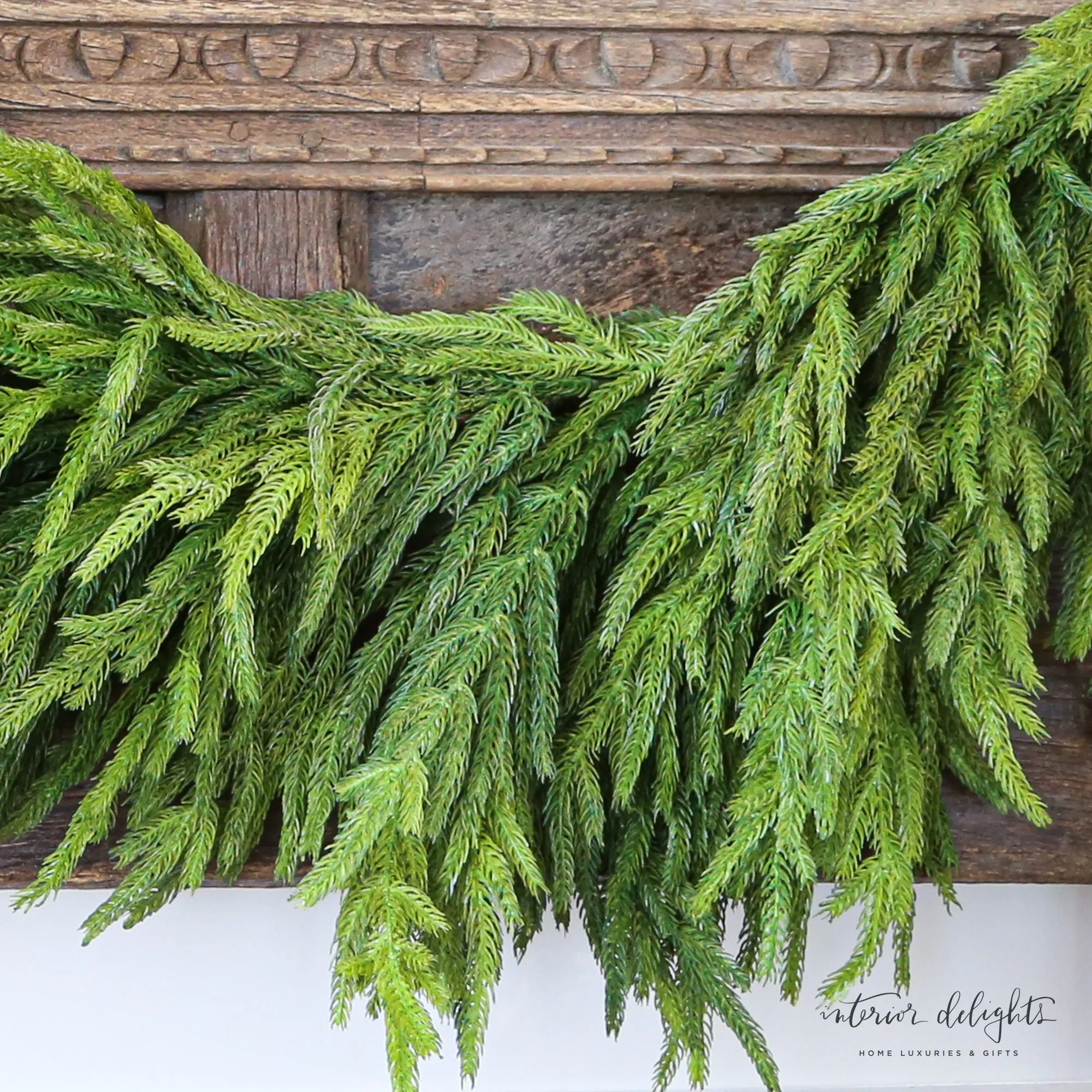 72” Natural Touch Norfolk Pine Garland-Deluxe Full