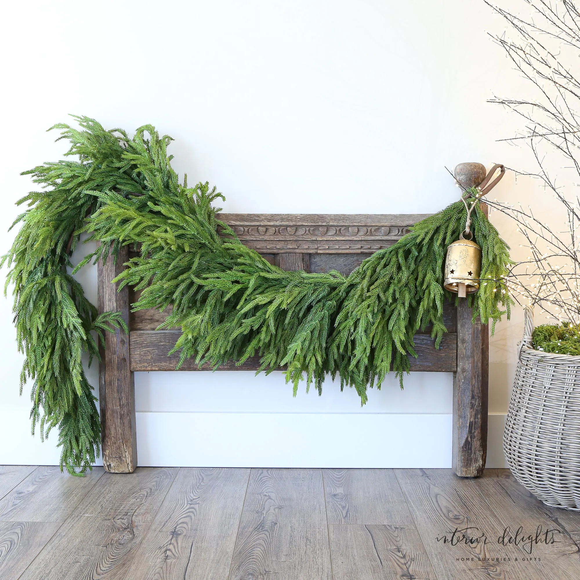 72” Natural Touch Norfolk Pine Garland-Deluxe Full