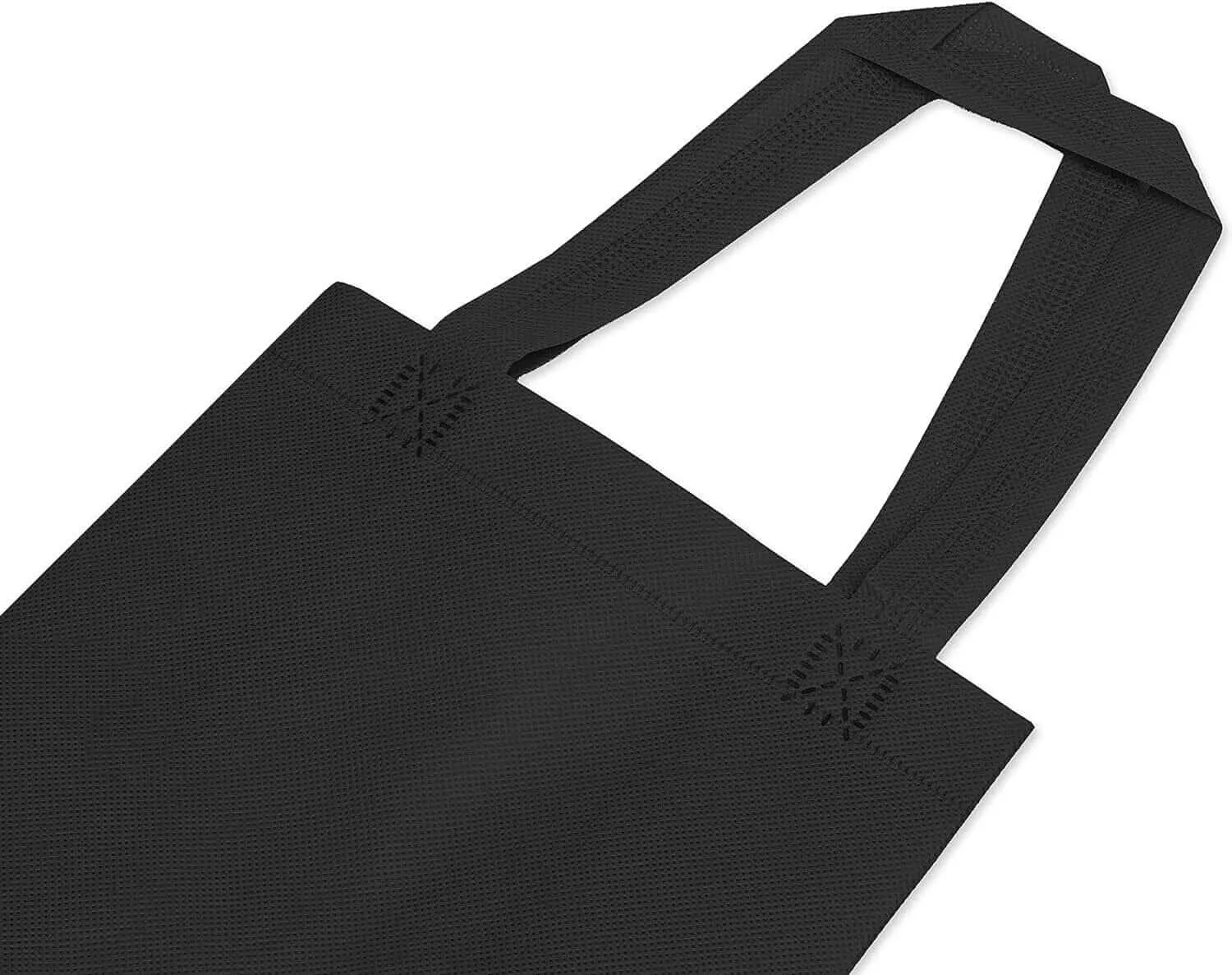 8x4x10 Small Black Heat Sealed Reusable Fabric Bags