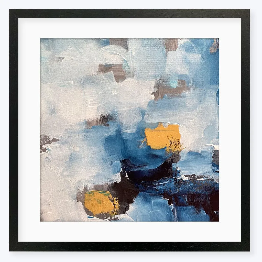 Abstract Blue Ocean Art Print