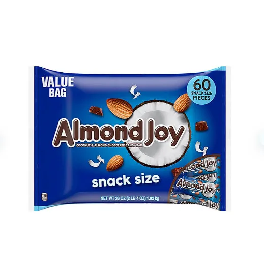 ALMOND JOY Coconut and Almond Chocolate Candy (60 pcs)