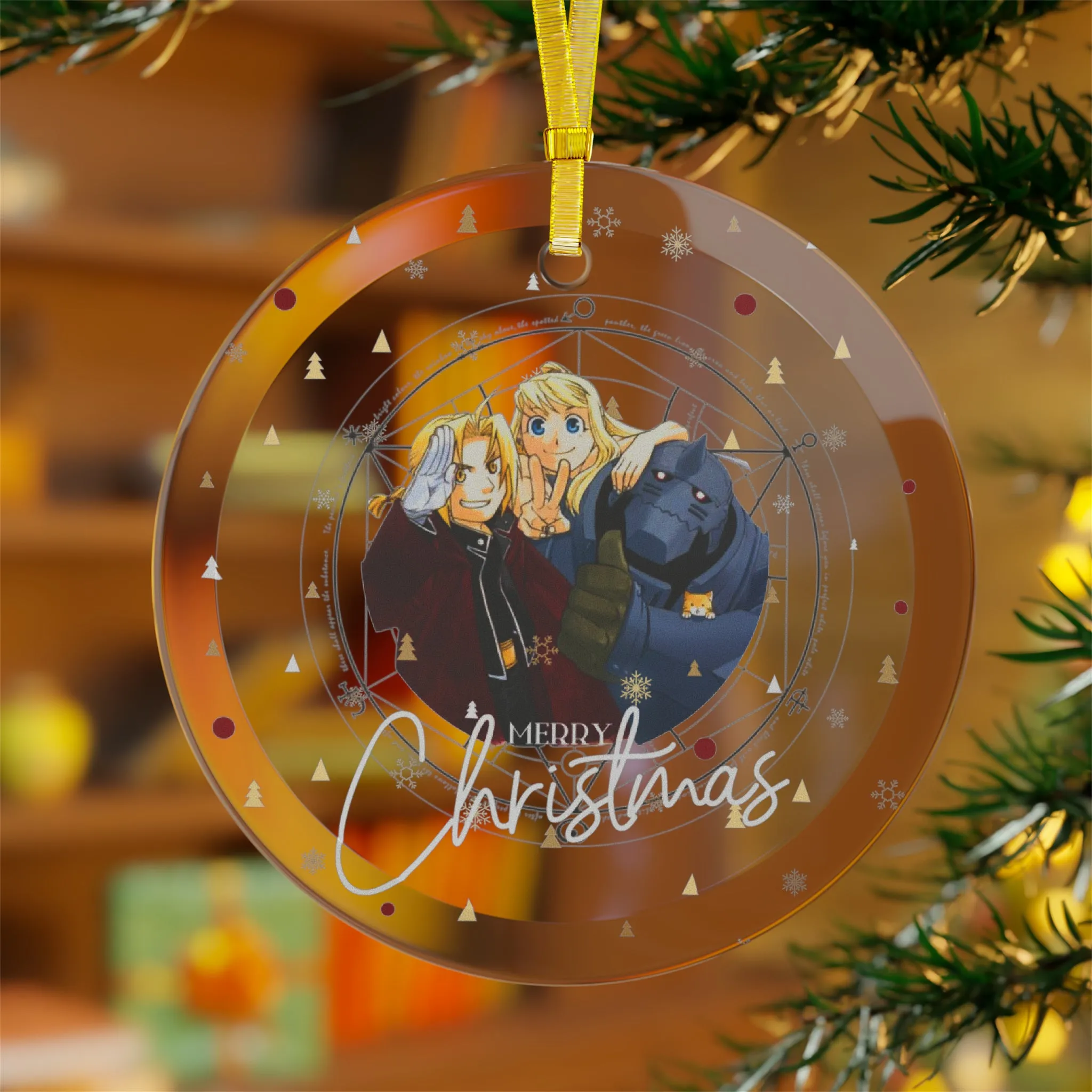 Anime Christmas Ornament FMA Ornament- Exquisite Glass Decoration