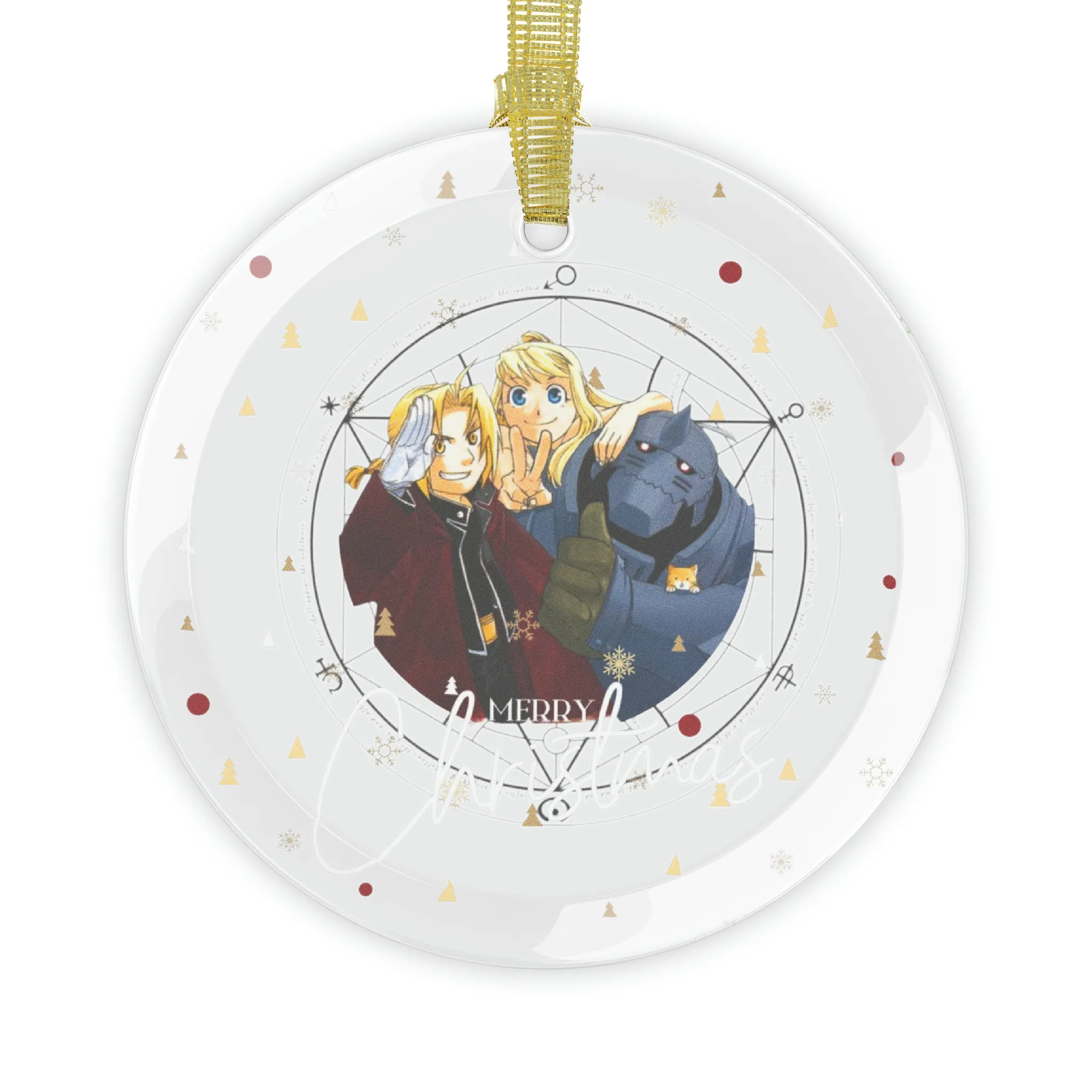 Anime Christmas Ornament FMA Ornament- Exquisite Glass Decoration