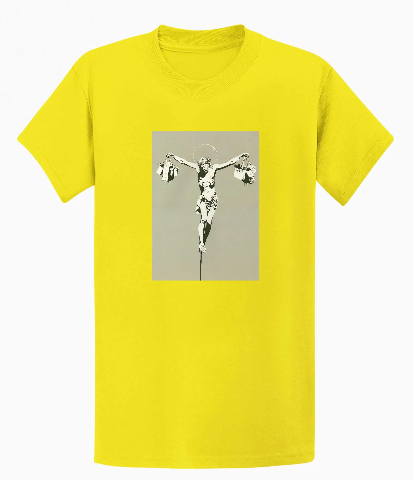 Banksy T-shirt - Jesus Shopping