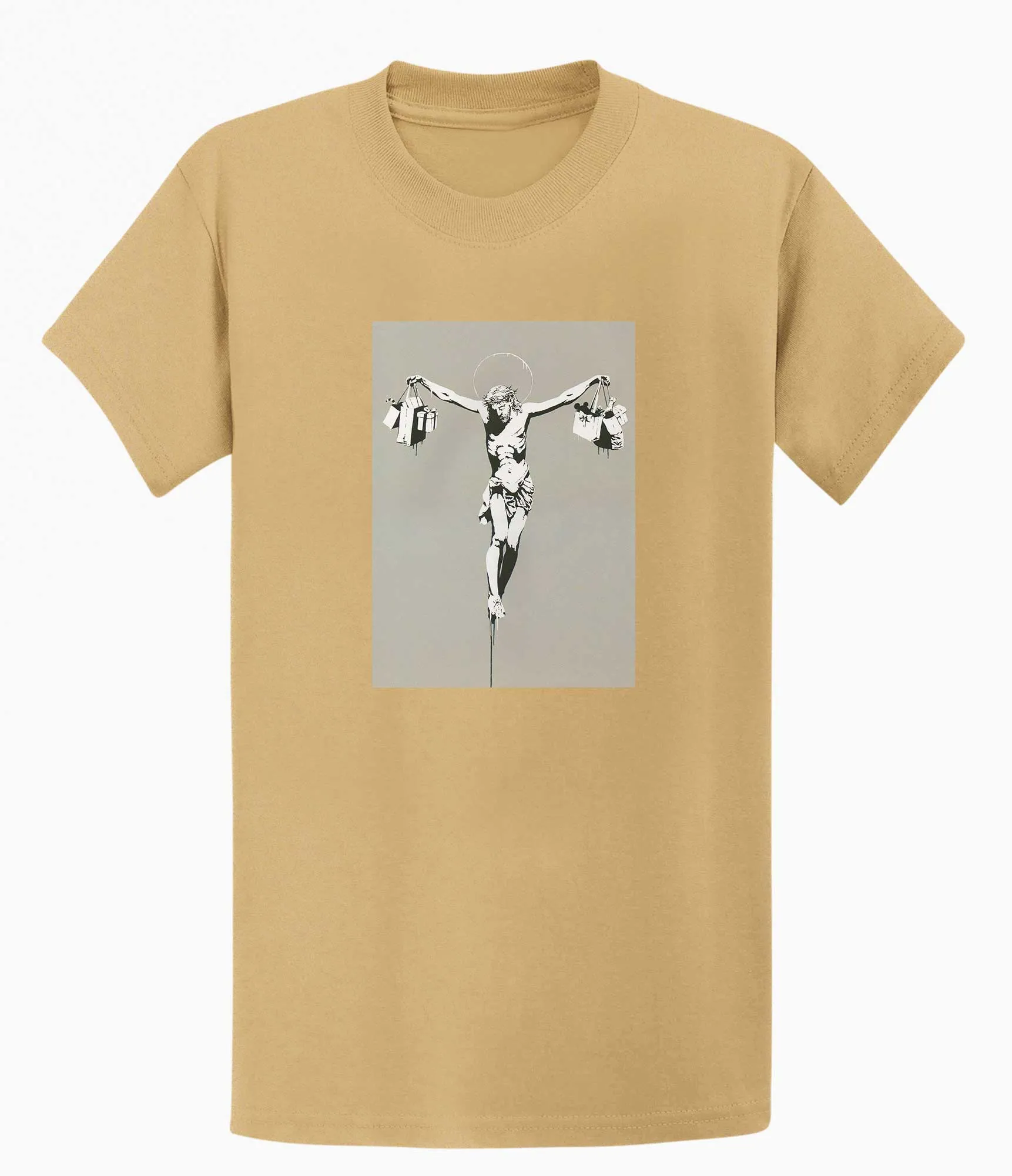 Banksy T-shirt - Jesus Shopping