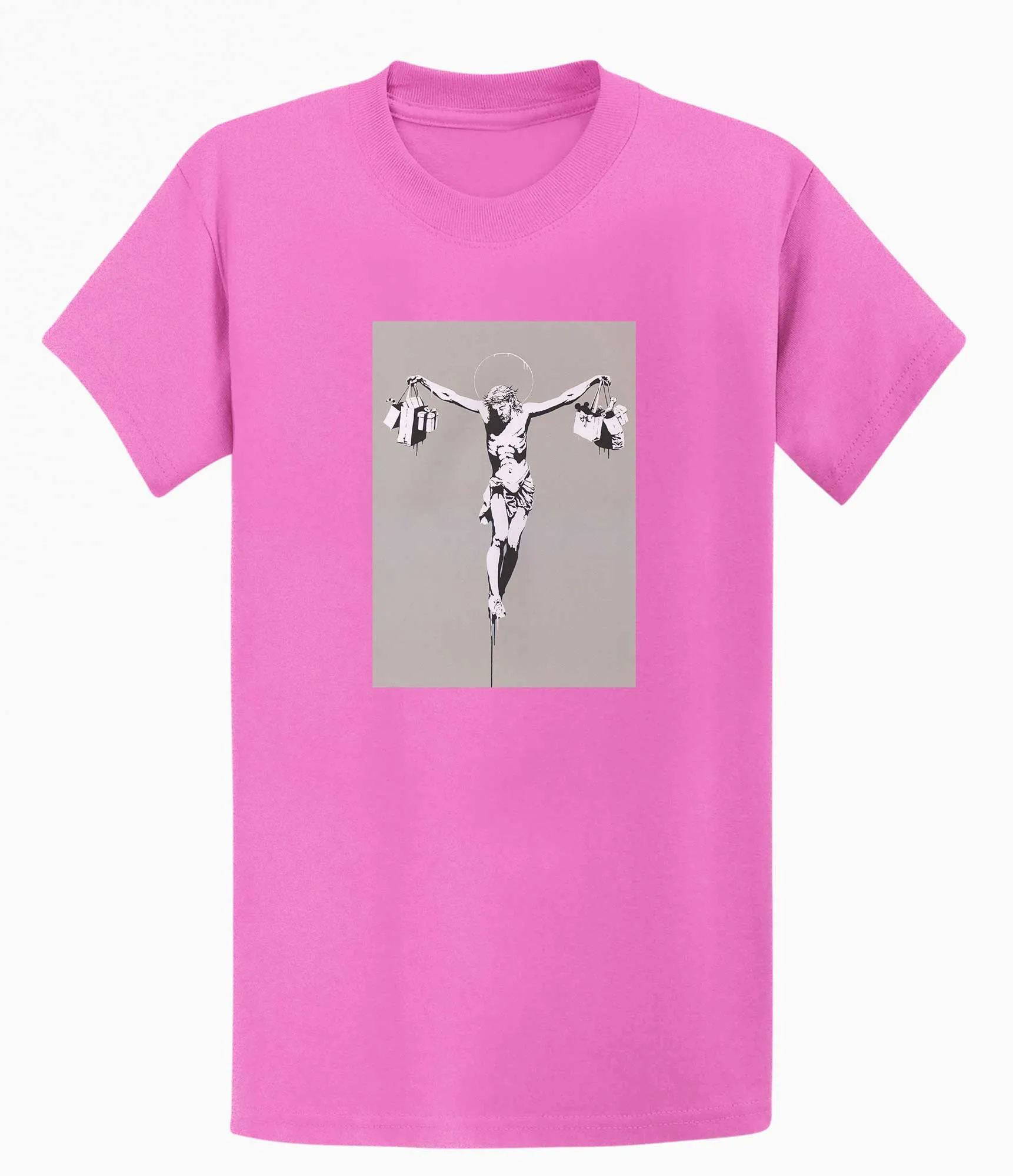 Banksy T-shirt - Jesus Shopping