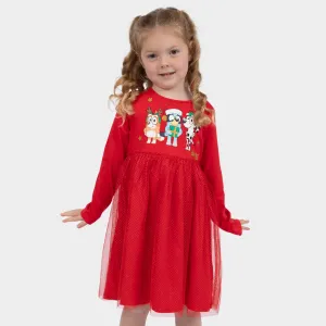 Bluey Christmas Party Dress