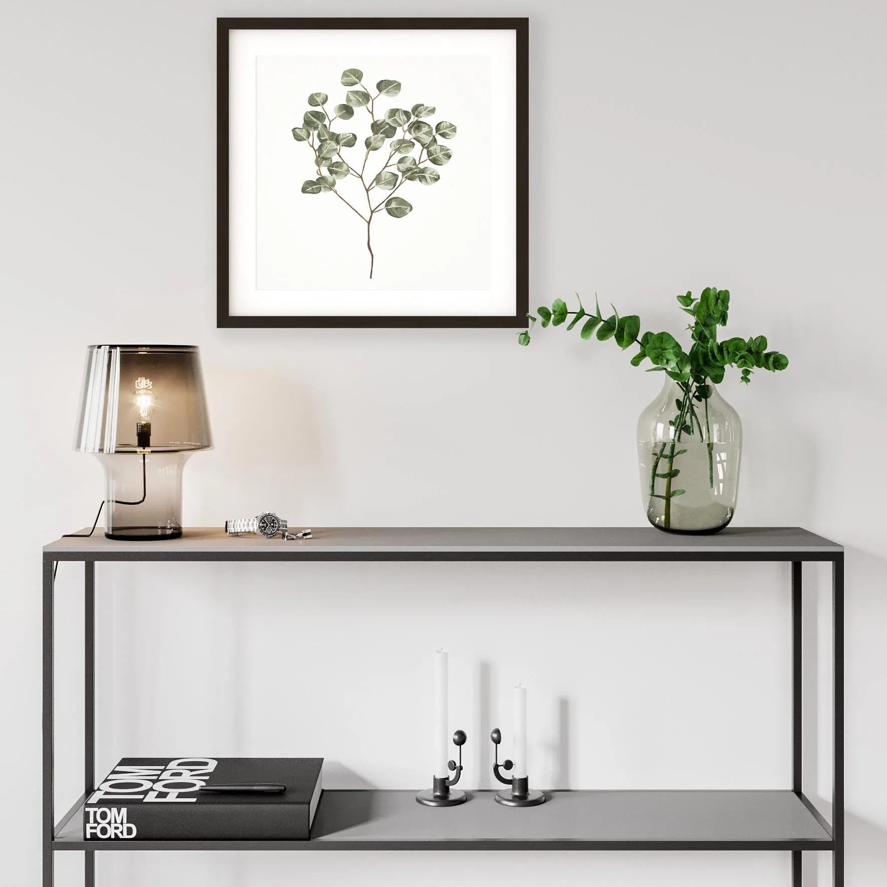 Botanical Branch Square Art Print