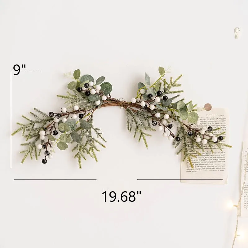 Bulk Artificial Eucalyptus Berry Christmas Picks Wreath Swags for Christmas Floral Arrangement Holiday Decor Wholesale