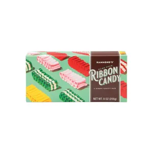 Candy Ribbon Candy Christmas Gift Box 9oz | Hammond's Candies