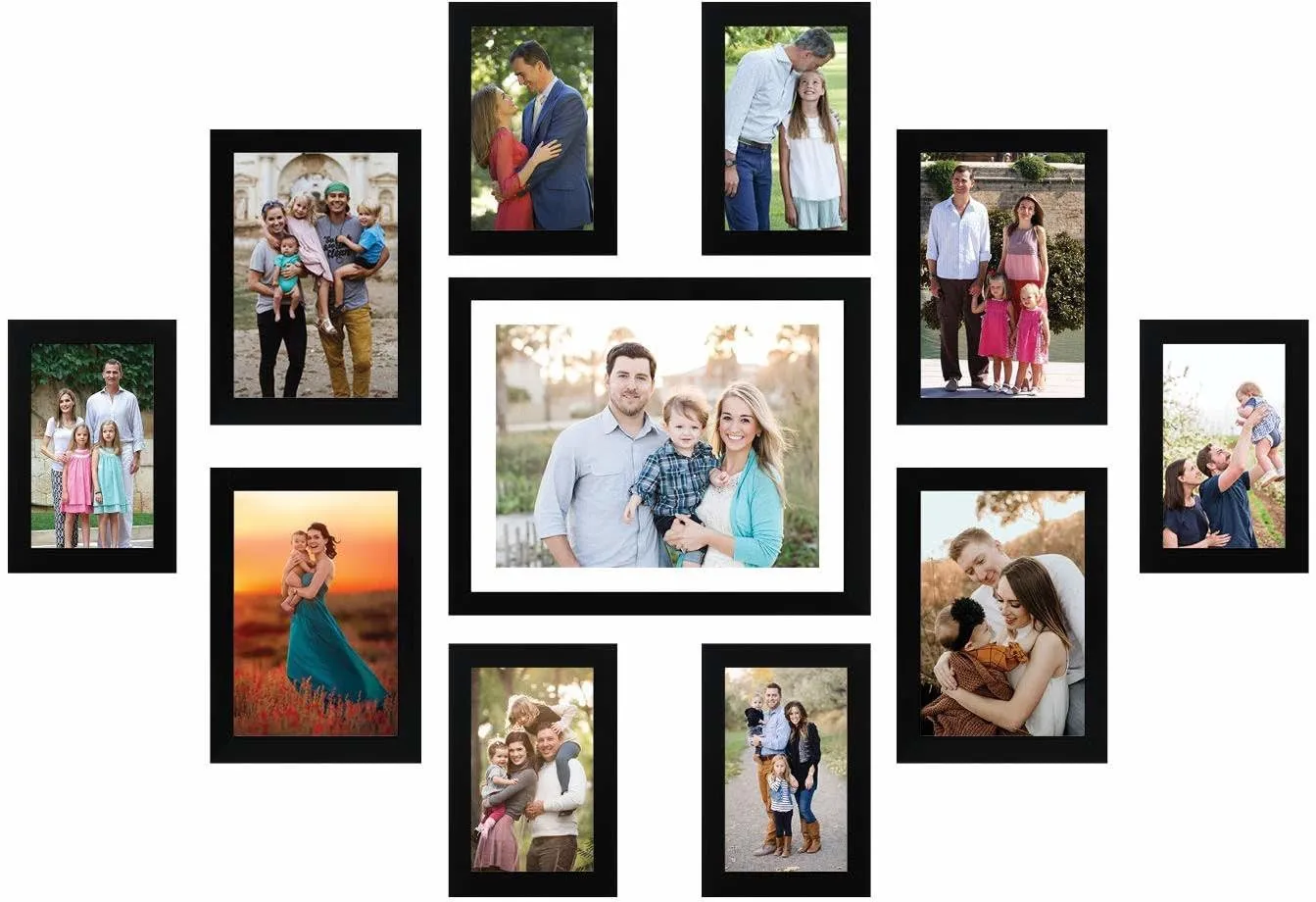 CDM Wood Personalized, Customized Gift Best Friends Reel Photo Collage gift for Friends, BFF with Frame, Birthday Gift,Anniversary Gift 8x10-1M 7x5-4 4x6-6