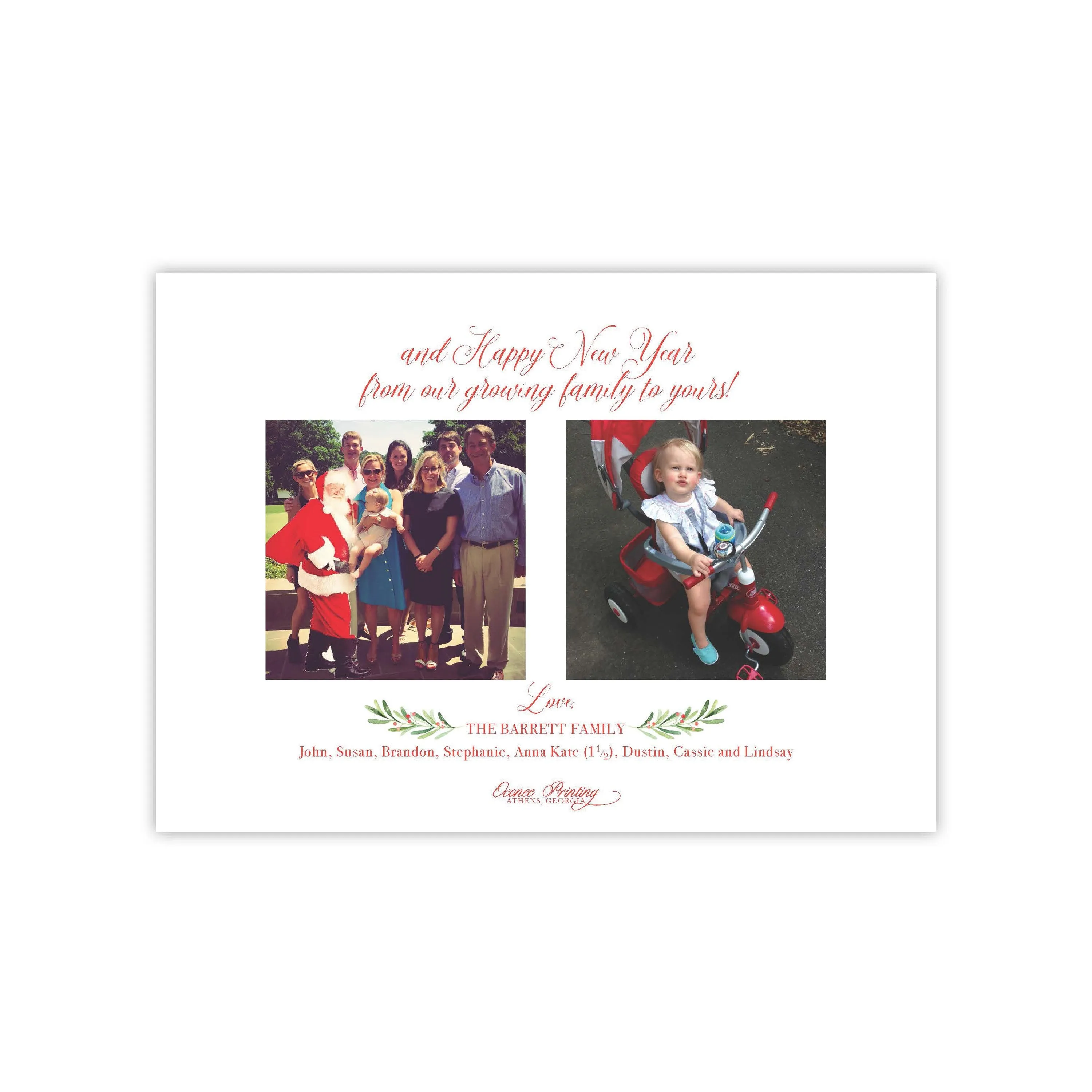 Celebration Christmas Holiday Card