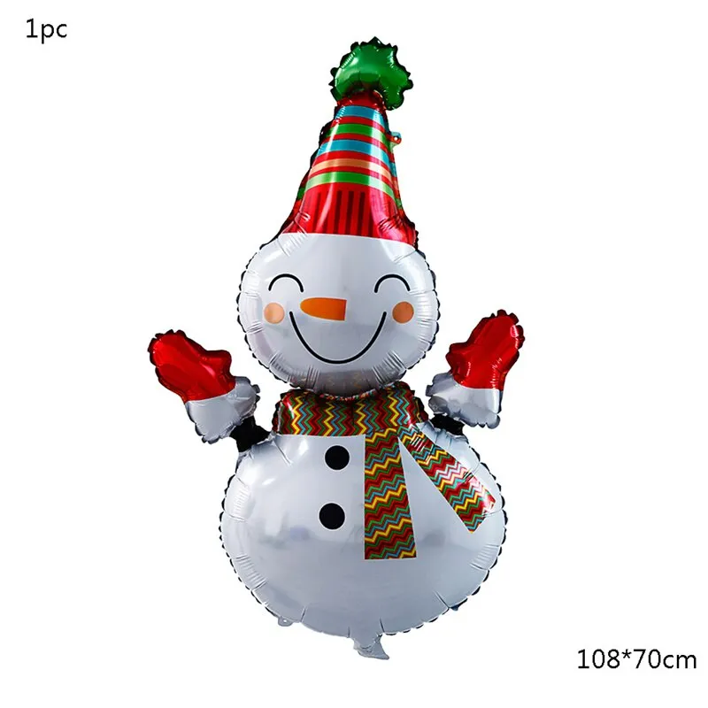 Christmas Balloons New Year Kids Toy Santa Claus Xmas Tree Foil Balloon Home Decor Inflatable Balls Party Decoration Supplies