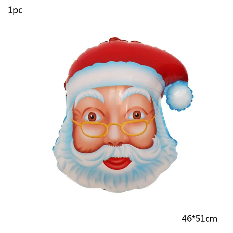 Christmas Balloons New Year Kids Toy Santa Claus Xmas Tree Foil Balloon Home Decor Inflatable Balls Party Decoration Supplies