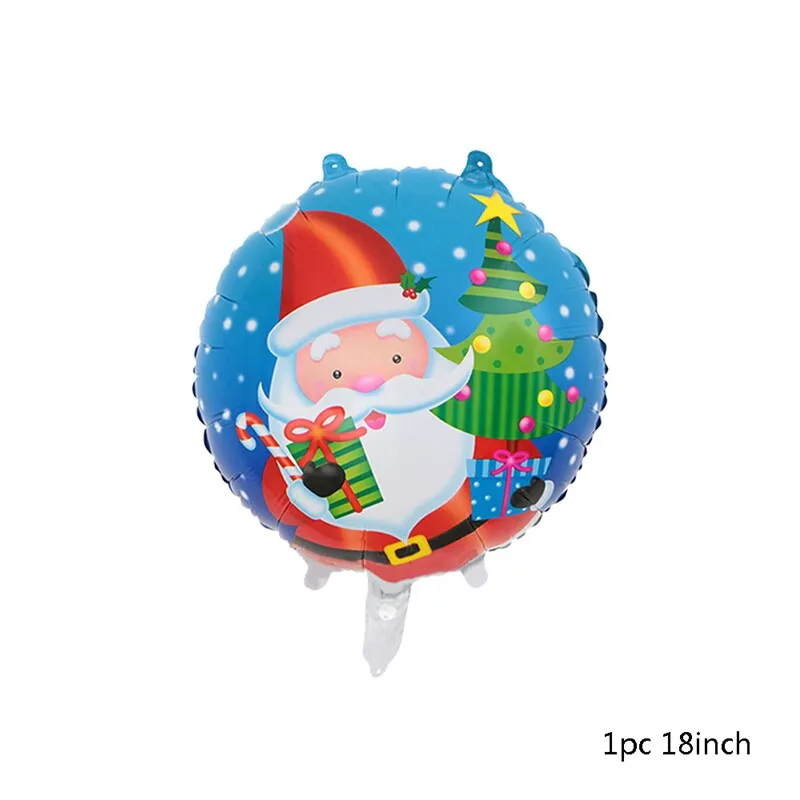 Christmas Balloons New Year Kids Toy Santa Claus Xmas Tree Foil Balloon Home Decor Inflatable Balls Party Decoration Supplies