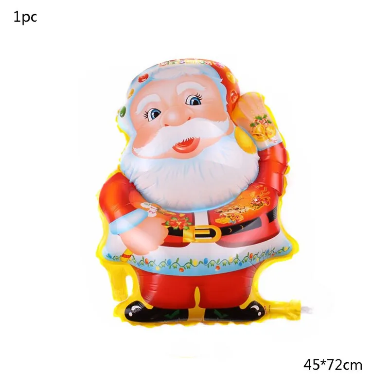 Christmas Balloons New Year Kids Toy Santa Claus Xmas Tree Foil Balloon Home Decor Inflatable Balls Party Decoration Supplies