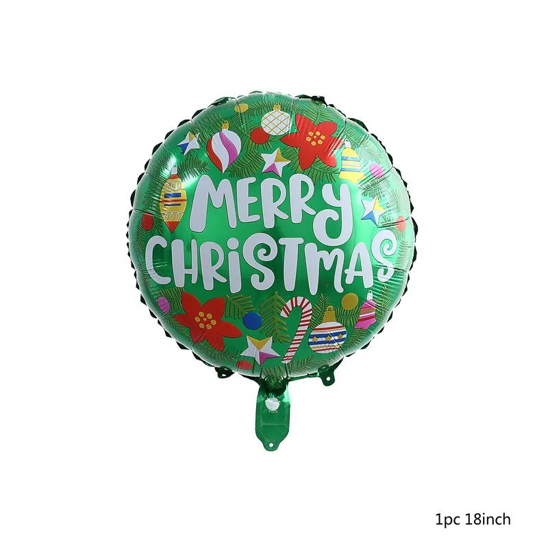 Christmas Balloons New Year Kids Toy Santa Claus Xmas Tree Foil Balloon Home Decor Inflatable Balls Party Decoration Supplies