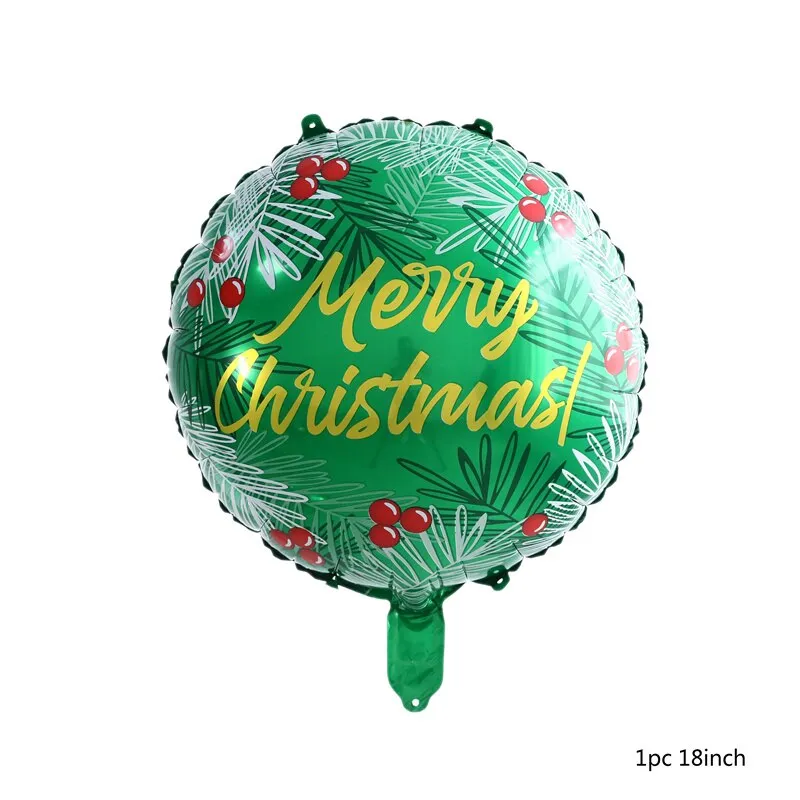 Christmas Balloons New Year Kids Toy Santa Claus Xmas Tree Foil Balloon Home Decor Inflatable Balls Party Decoration Supplies