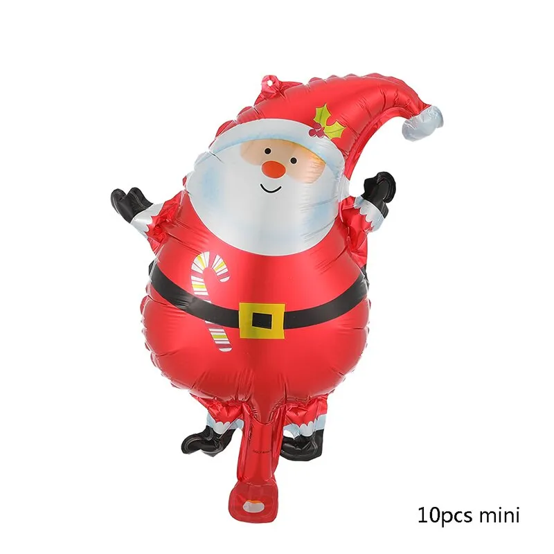 Christmas Balloons New Year Kids Toy Santa Claus Xmas Tree Foil Balloon Home Decor Inflatable Balls Party Decoration Supplies