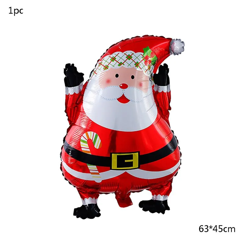 Christmas Balloons New Year Kids Toy Santa Claus Xmas Tree Foil Balloon Home Decor Inflatable Balls Party Decoration Supplies