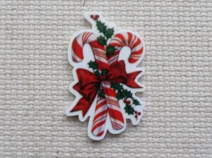 Christmas Candy Canes Needle Minder, Cover Minder, Magnet