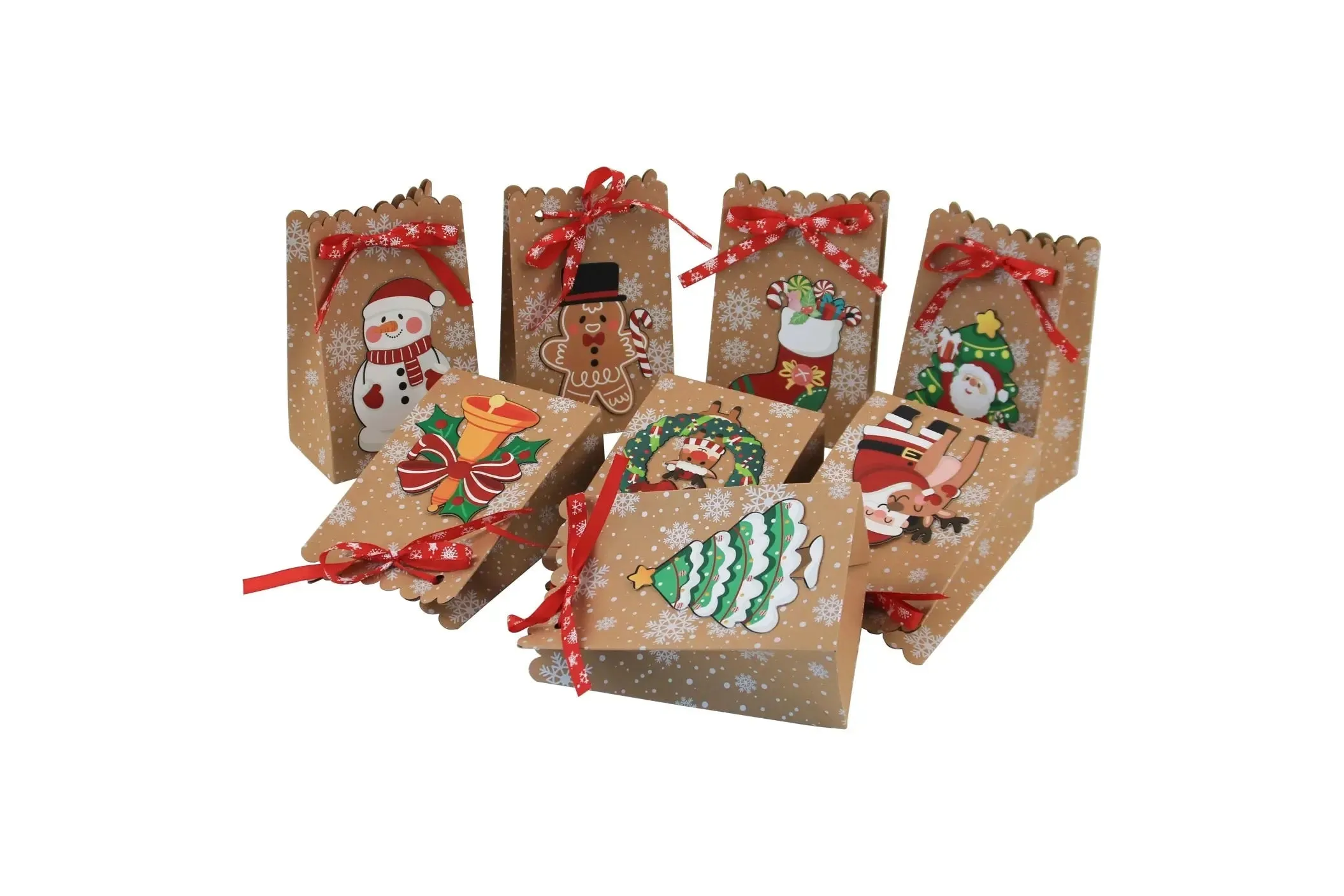 Christmas cookie cake biscuit  gift bakery  box x 12pcs