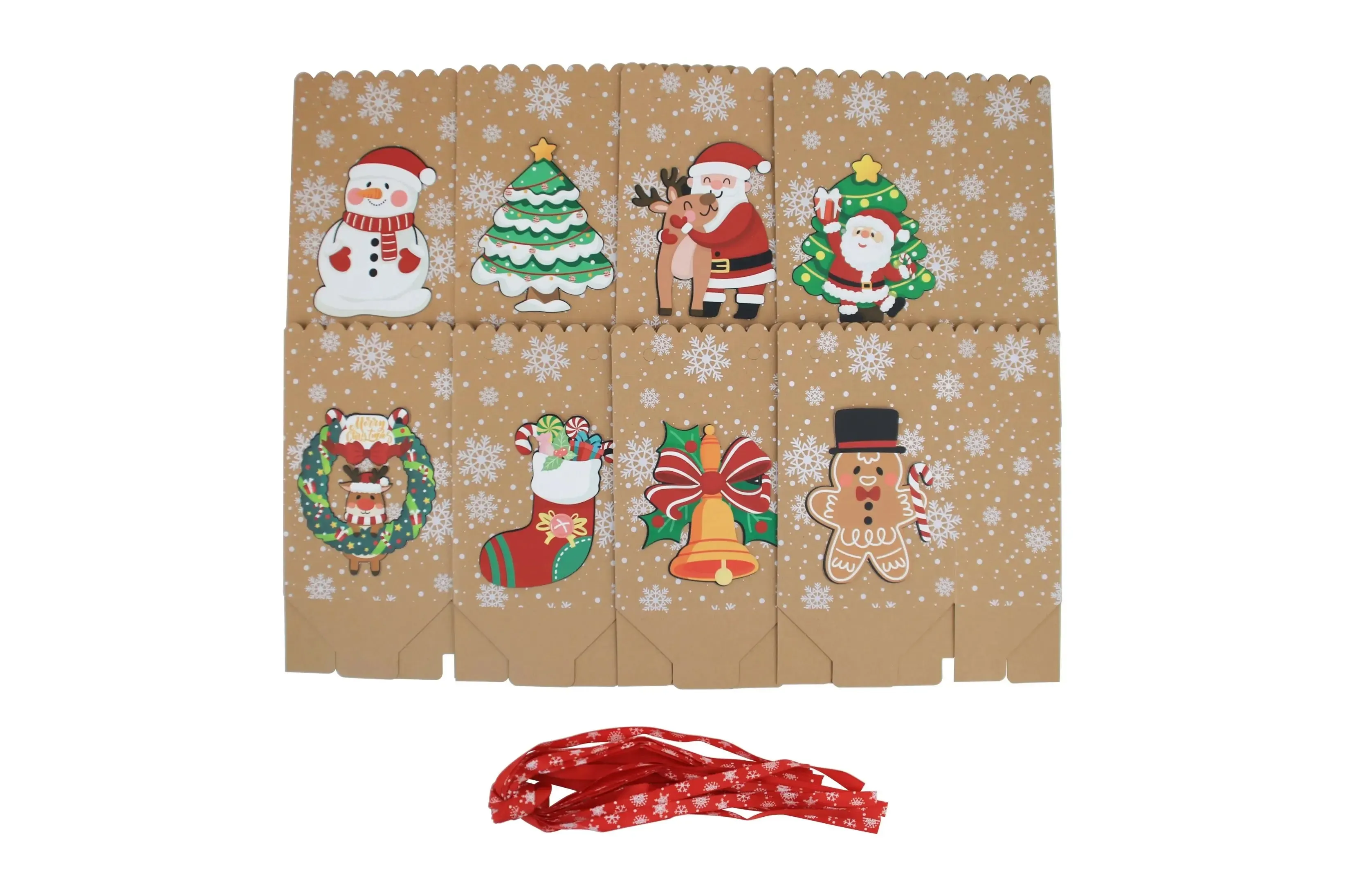 Christmas cookie cake biscuit  gift bakery  box x 12pcs