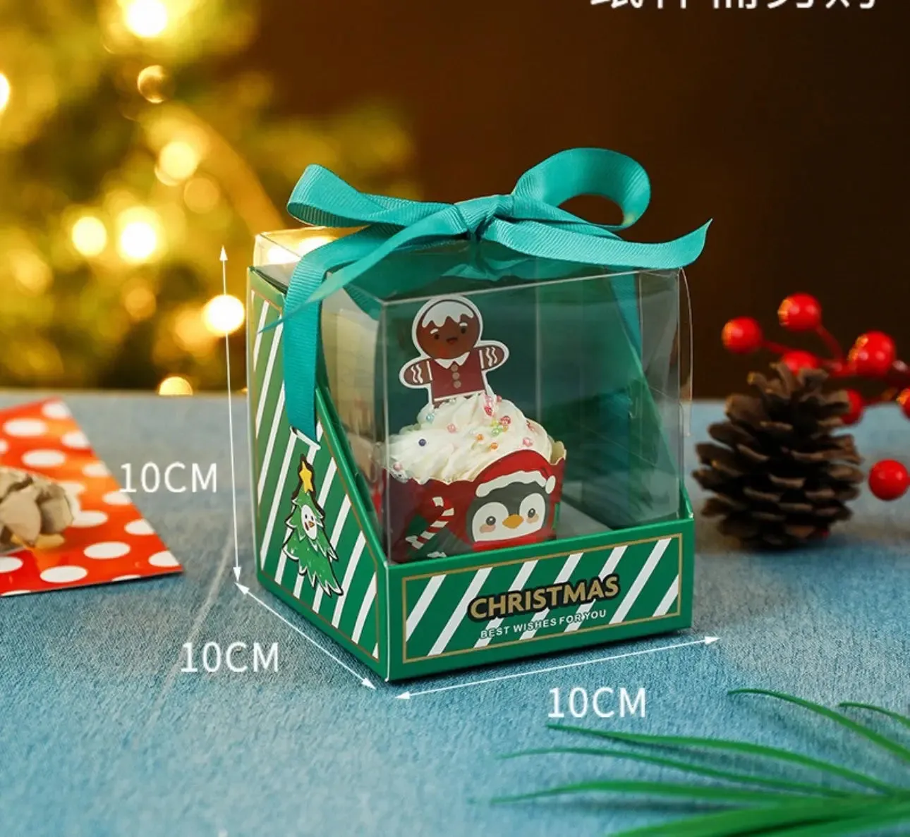 Christmas cookie cup cake Box x 12 pcs