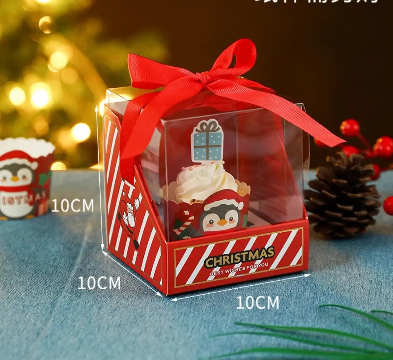 Christmas cookie cup cake Box x 12 pcs