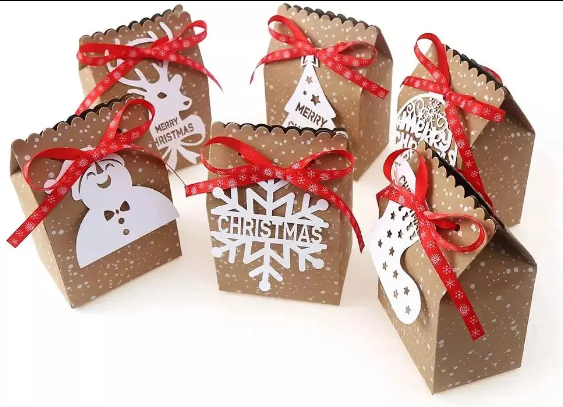 Christmas cookies lace design gift bakery cookie pastry boxes