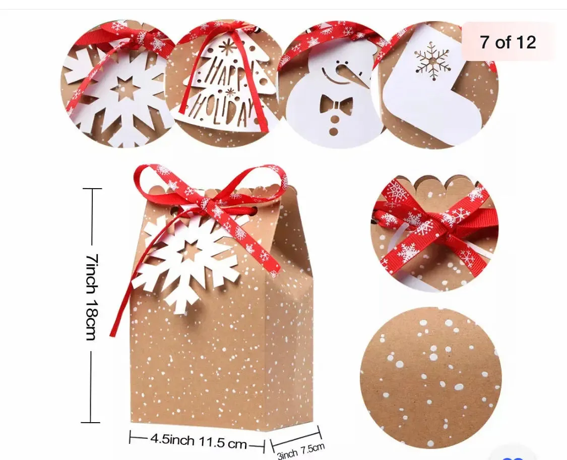 Christmas cookies lace design gift bakery cookie pastry boxes