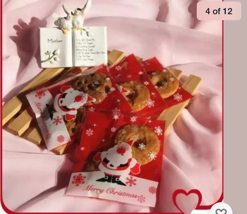 Christmas Gift Cookie Candy Bag x 1pc