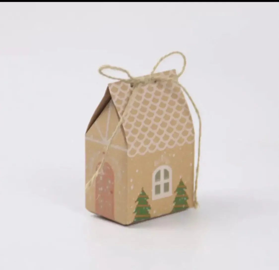 Christmas Gingerbread House cookie / candy bakery box