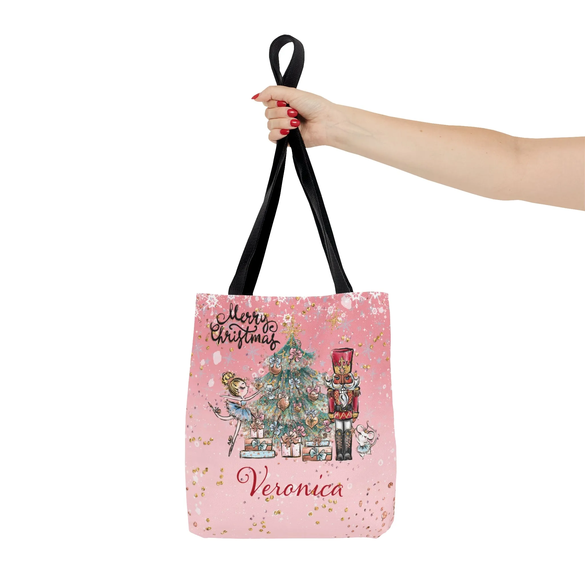 Christmas Nutcracker, Fairy and Christmas Tree Tote Bag