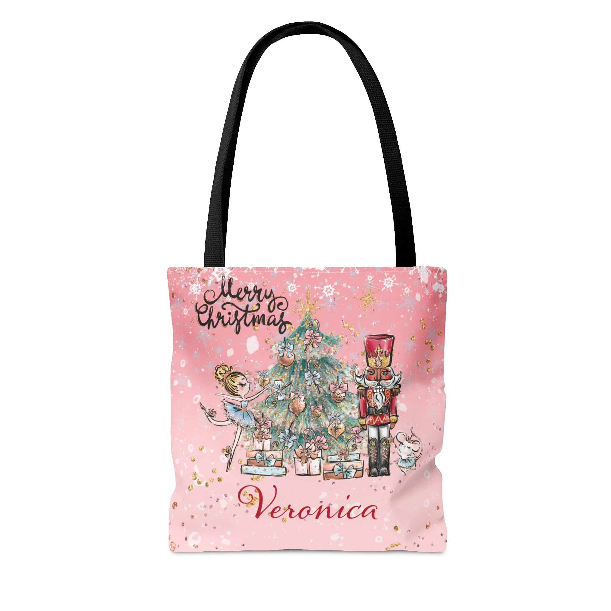 Christmas Nutcracker, Fairy and Christmas Tree Tote Bag