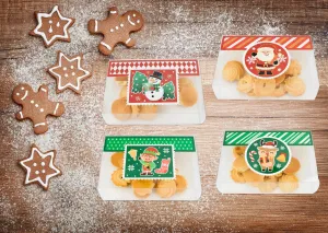 Christmas PVC cookie Box x 12 pcs