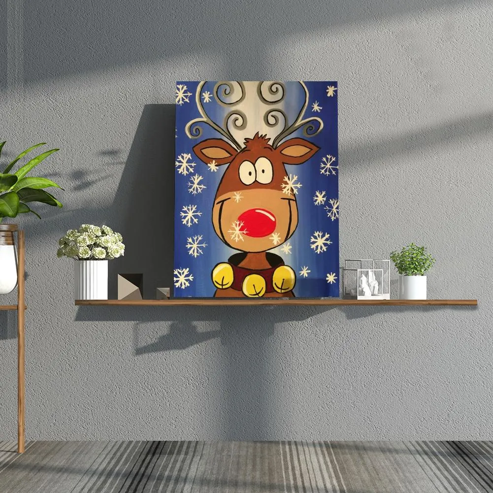 Christmas Sheep  - Full Round Diamond - 30x40CM