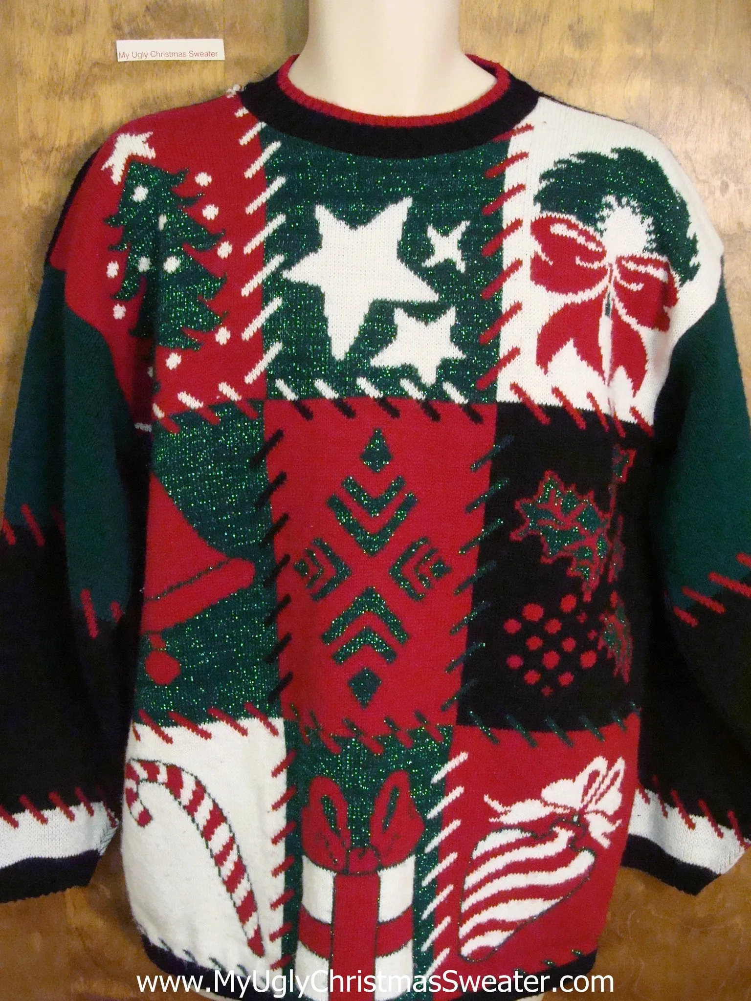 Classic 80s Acrylic Ugly Christmas Jumper Pullover