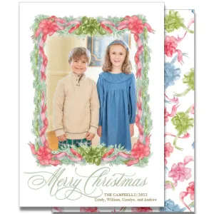 Colorful Bows Holiday Card