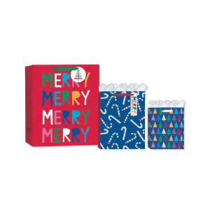 Colorful Christmas Holiday Gift Bags