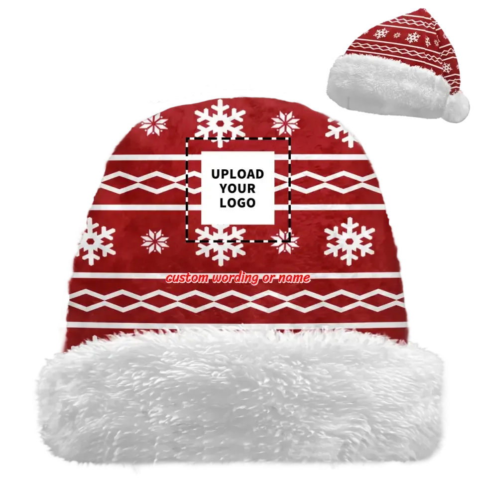 Company gift ideas for customers, custom business gifts Personalized Christmas Hat, Custom Santa Beanie Hat, Xmas Hat,Family  Holidays Hat Gift,PR208-23020100