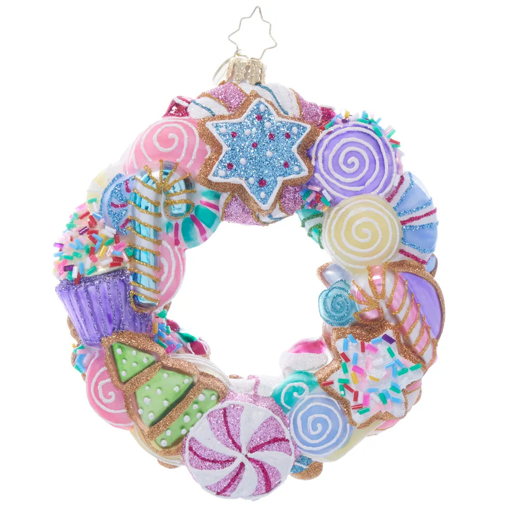 CR, SUGAR-PLUM DANCING DREAMS WREATH, 1022085, Radko