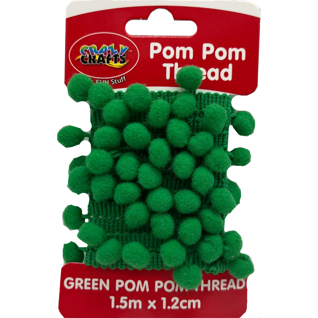 Crazy Pom Pom Thread Green